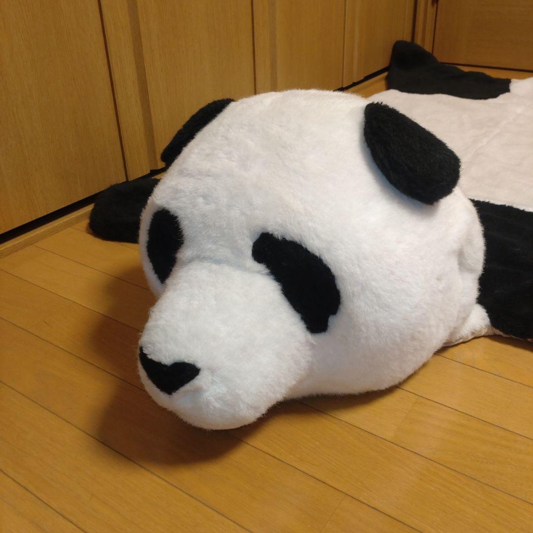 パンダぬいぐるみ　特大ラグ