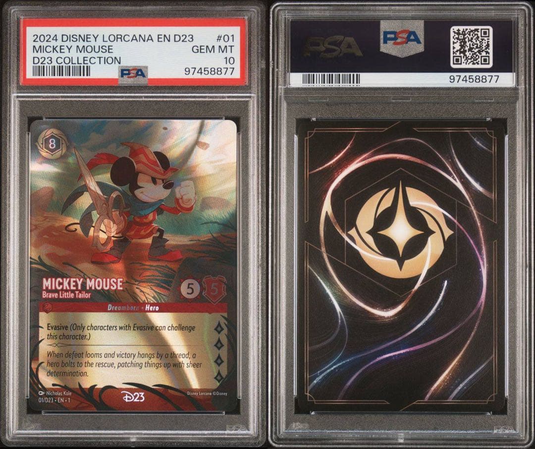 Disney ディズニー ロルカナ ミッキー / D23 プロモ PSA 10