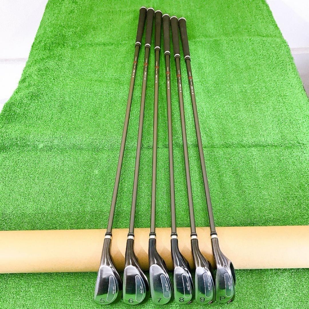 ツ84★プロギア赤エッグ 初代 PRGR egg PC-01 6本アイアンセット