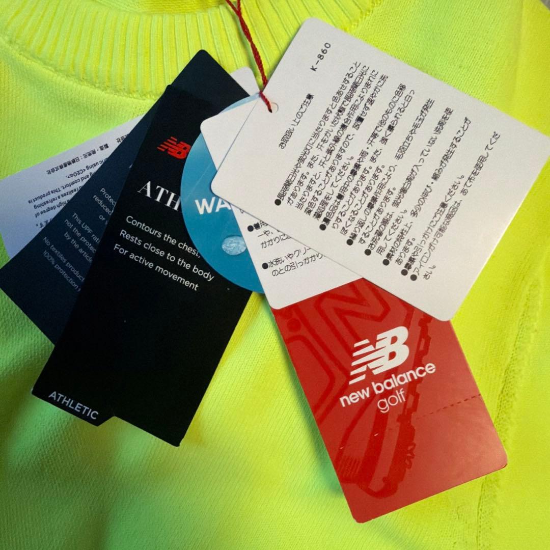 ニューバランスゴルフ ニット セーター レディース 2 黄色　蛍光 イエロー