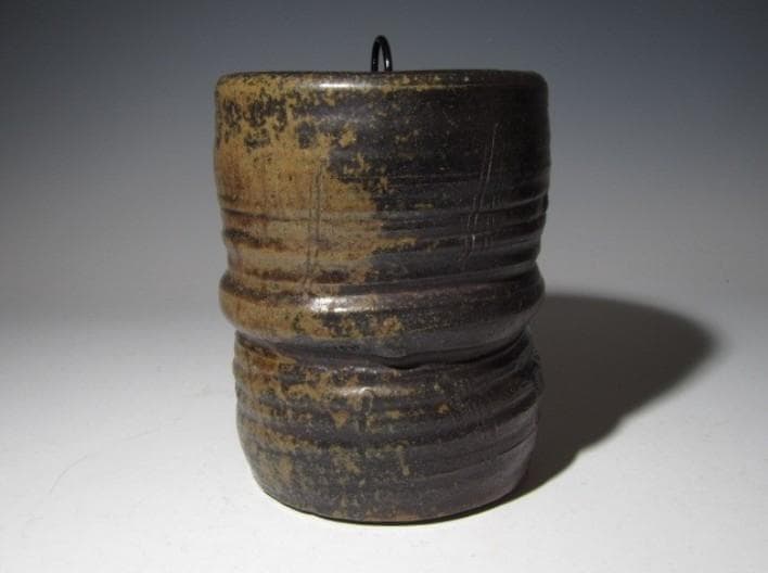 古備前水指 千家三代元伯花押 円能斎追書o457