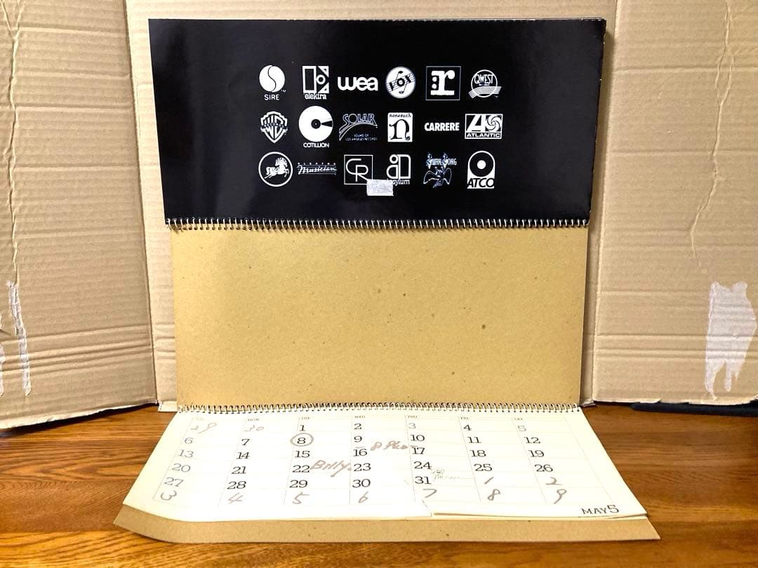 1984 カレンダー wea-way ヴァンヘイレン QUEEN AC/DC