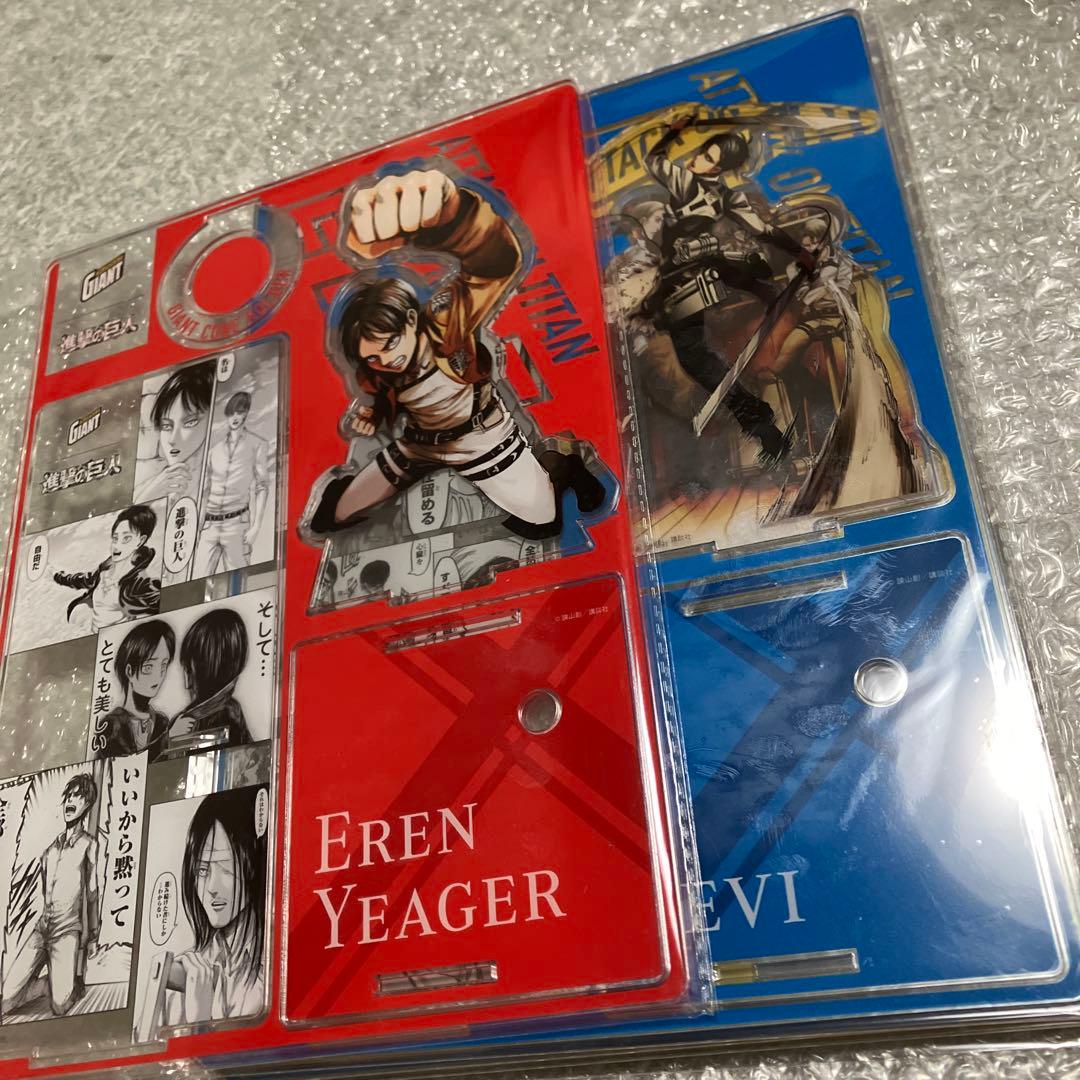 グリコ　進撃の巨人 オリジナルアクリルスタンドセット(5種1セット) 当選品