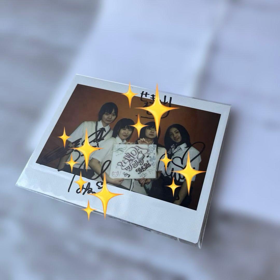 映画　「リンダ　リンダ　リンダ」 出演者4名　サイン入りポラロイド　当選品