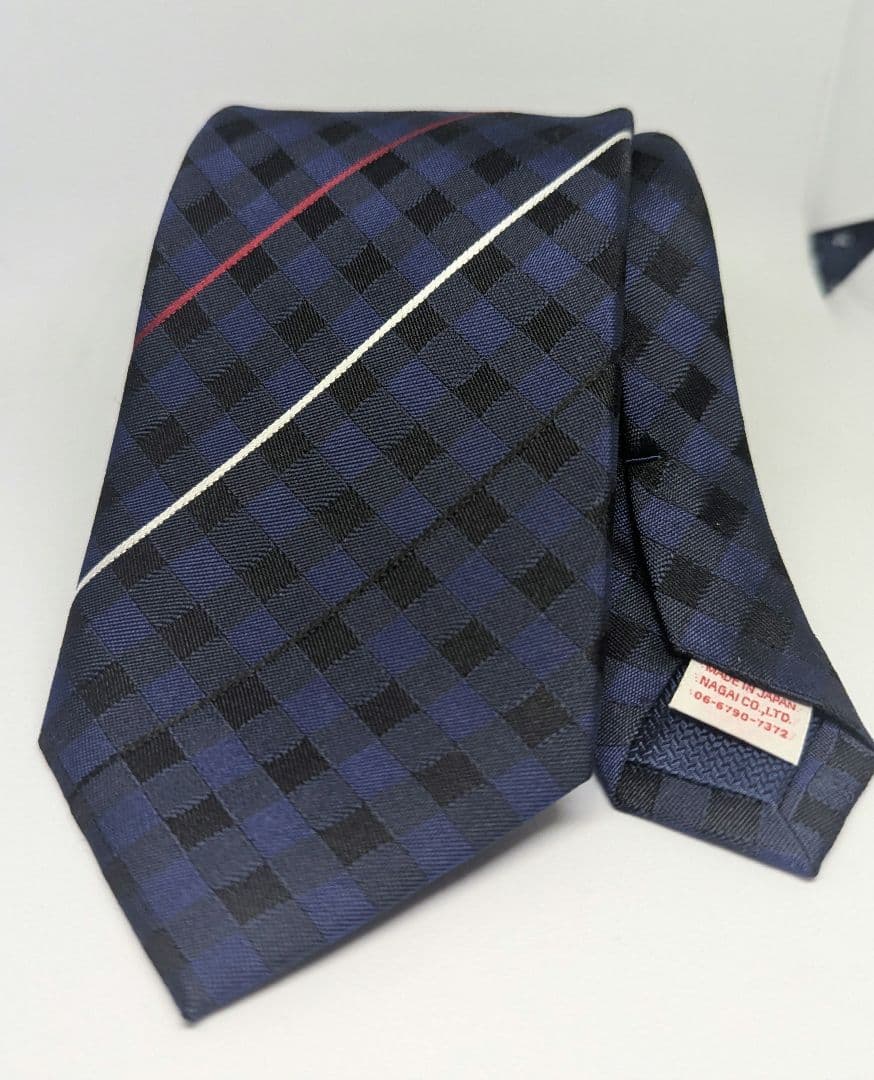 浦和レッズ ネクタイ 麻布テーラー チェック 美品 シルク 希少