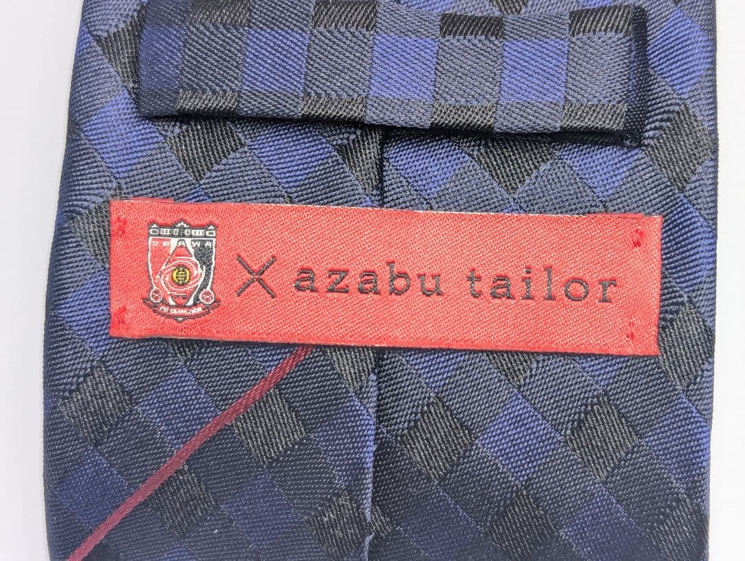 浦和レッズ ネクタイ 麻布テーラー チェック 美品 シルク 希少