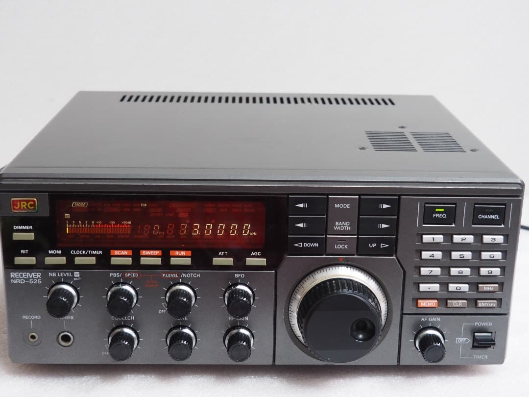 日本無線 JRC NRD-525 広帯域受信機 V.UHFコンバータ内蔵/元箱