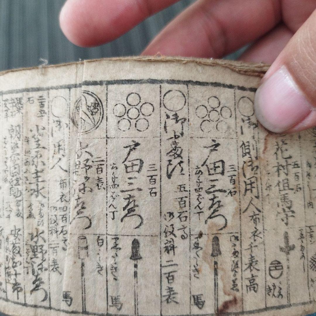 金山大盛　文化文政　古書　諸国御役人　江戸時代