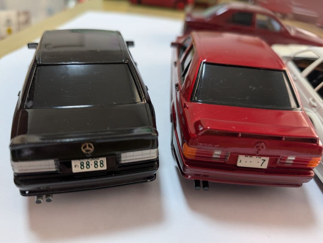 1/24、組み立て済、ベンツ190E ジャンク、5台セット