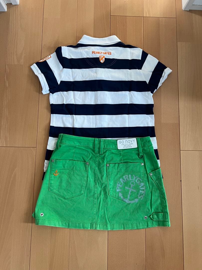 パーリーゲイツ　セットアップ　ポロシャツ　スカート　2サイズ