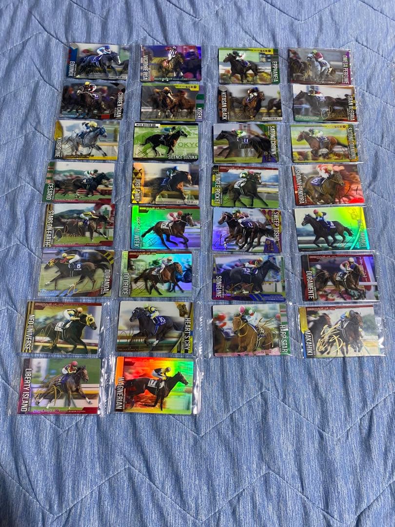 サラブレッドホースコレクション　金箔サイン、ノーマルコンプリートセット