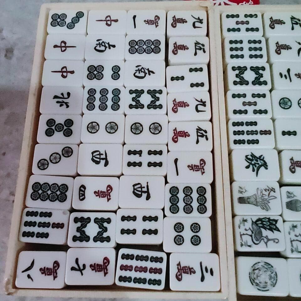 ★虎牌★春夏秋冬★背黒（希少カラー・激レア）麻雀牌　高級麻雀