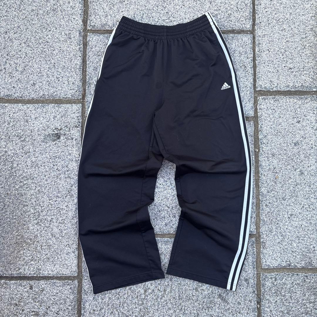 00s adidas トラックパンツ　太め　ハルキの古着