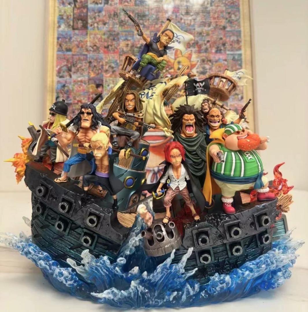 ワンピース YZ 赤髪海賊団 EX版 9点 ガレージキットスタチュー フィギュア