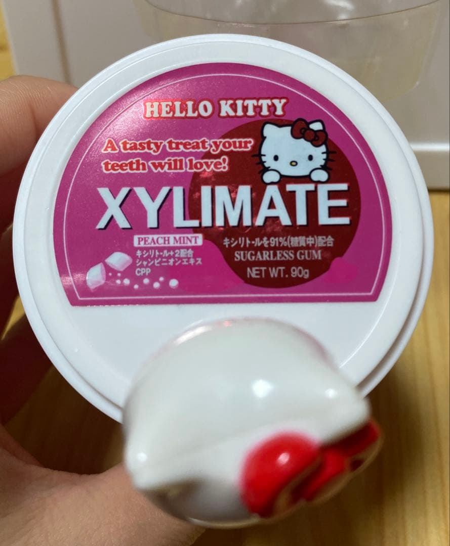 レア 平成レトロ キティ フィギュア付きガムボトル ケース