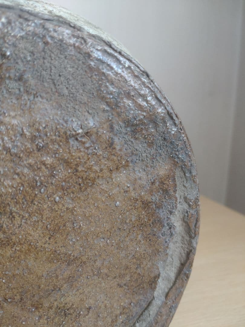 【伝世品　朝鮮唐津】水指　天野家　李朝　斑唐津　中川自然坊　丸田宗彦　高麗