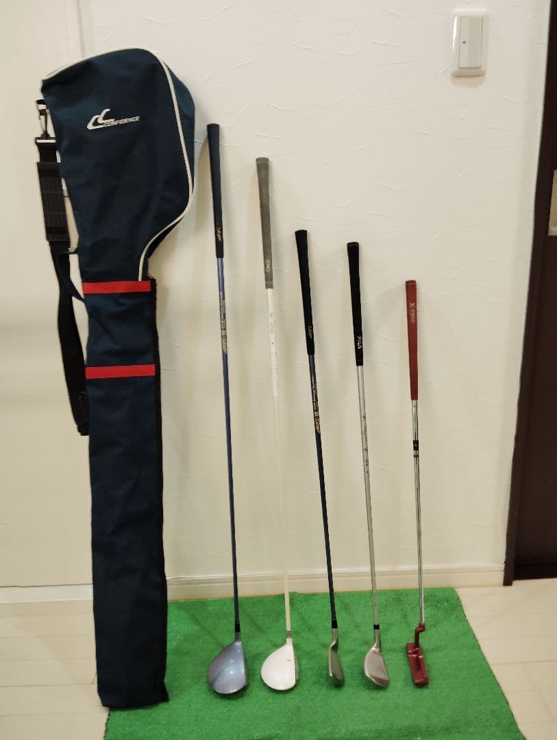 中古レディース/5本/つるやゴルフ他　レディースゴルフ初心者セット/クラブケース