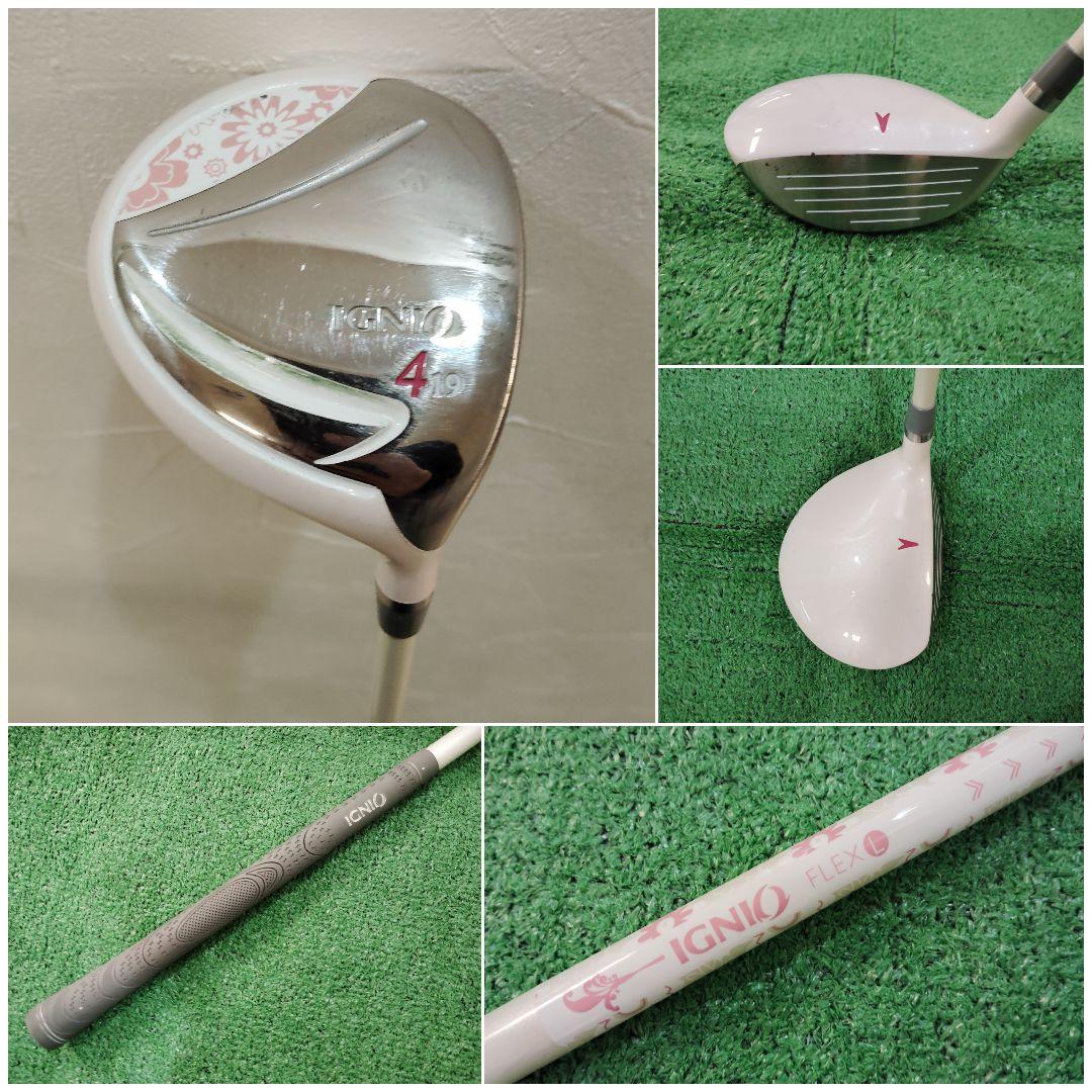 中古レディース/5本/つるやゴルフ他　レディースゴルフ初心者セット/クラブケース