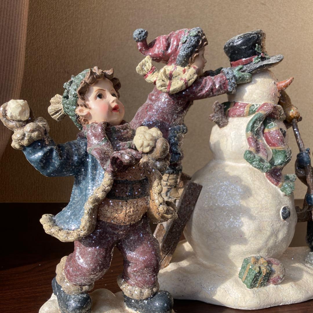 キリスト誕生　スノーマン　オブジェ　カークランド