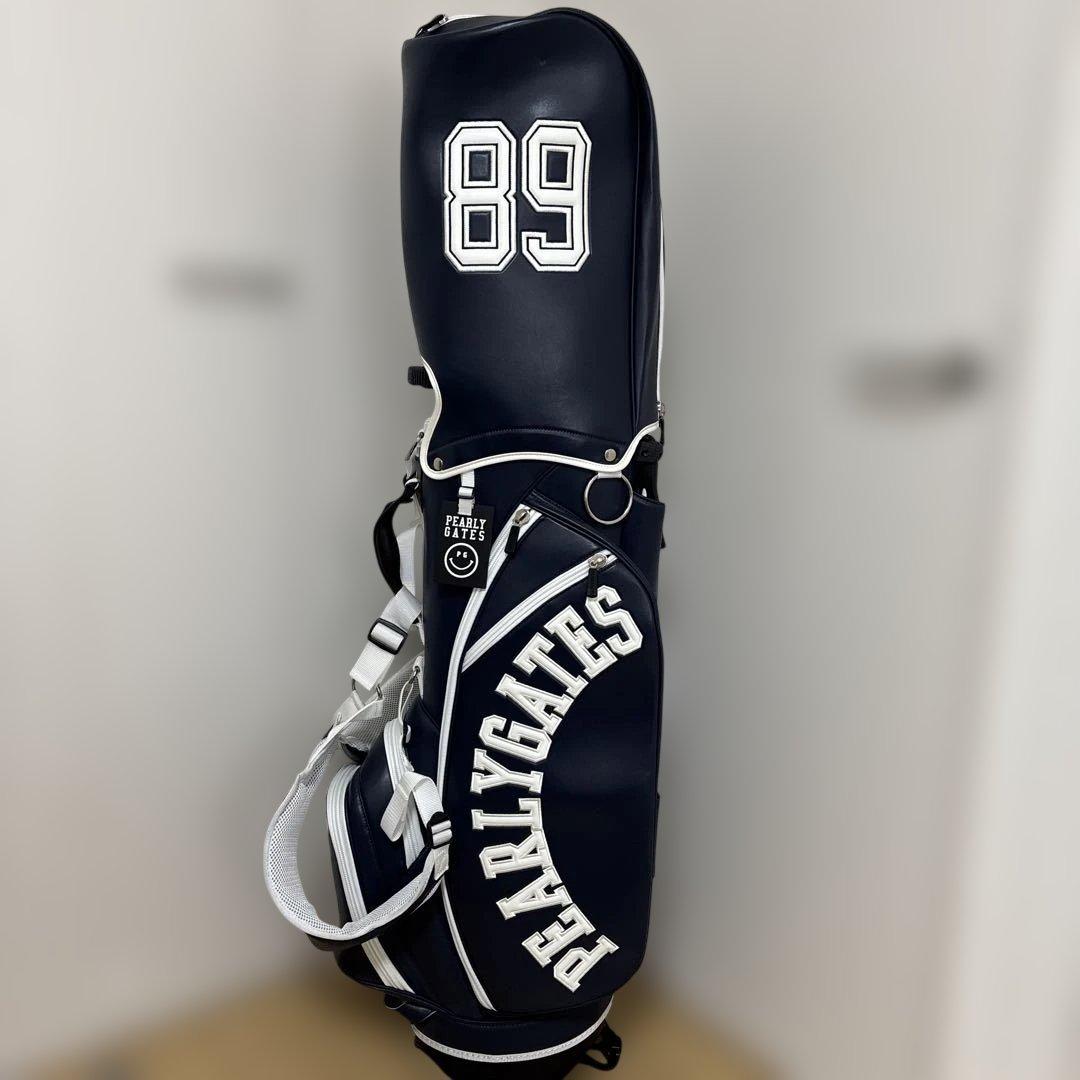 エンドリケリー　パーリーゲイツ　キャディーバッグ　ネイビーホワイト