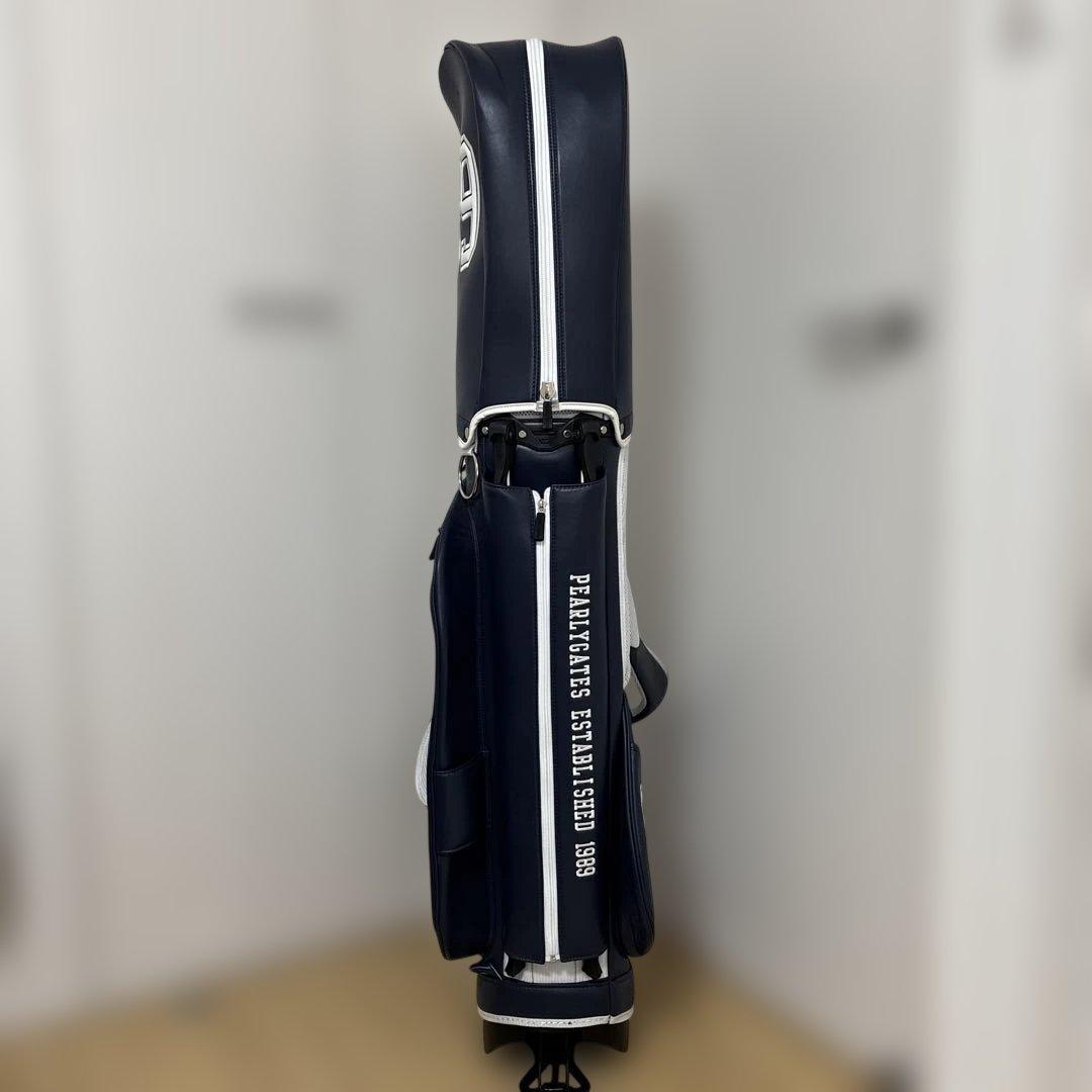 エンドリケリー　パーリーゲイツ　キャディーバッグ　ネイビーホワイト