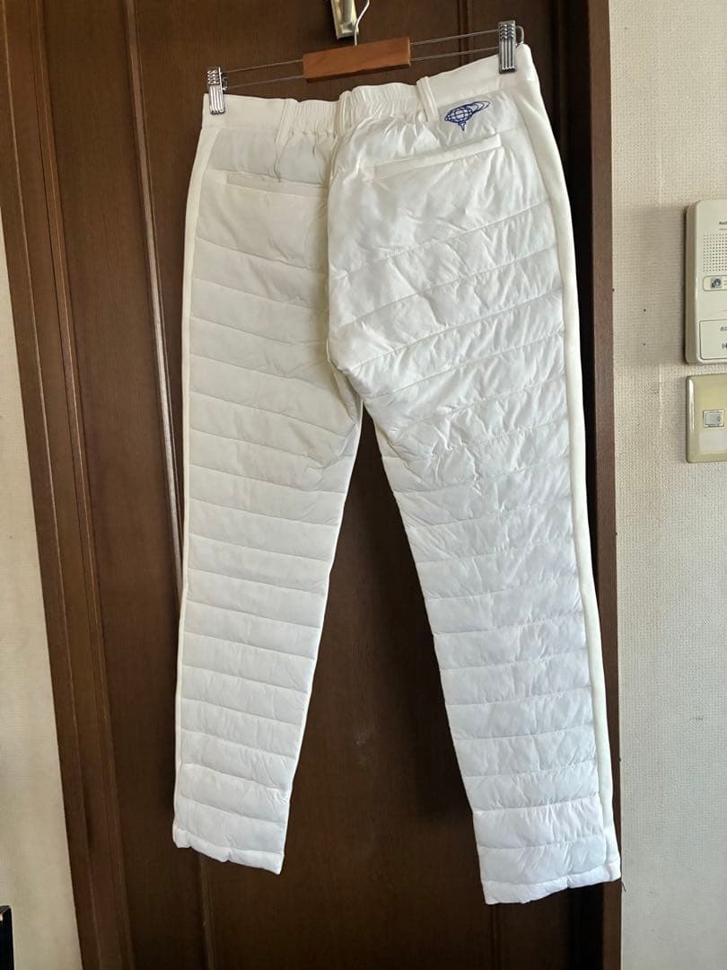 我*管様 ビームスゴルフホワイト中綿パンツウォッシャブル