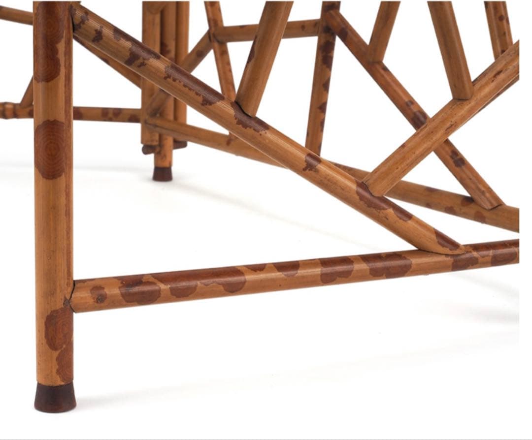 時代 斑紋竹 氷裂組 煎茶 炉屏 結界