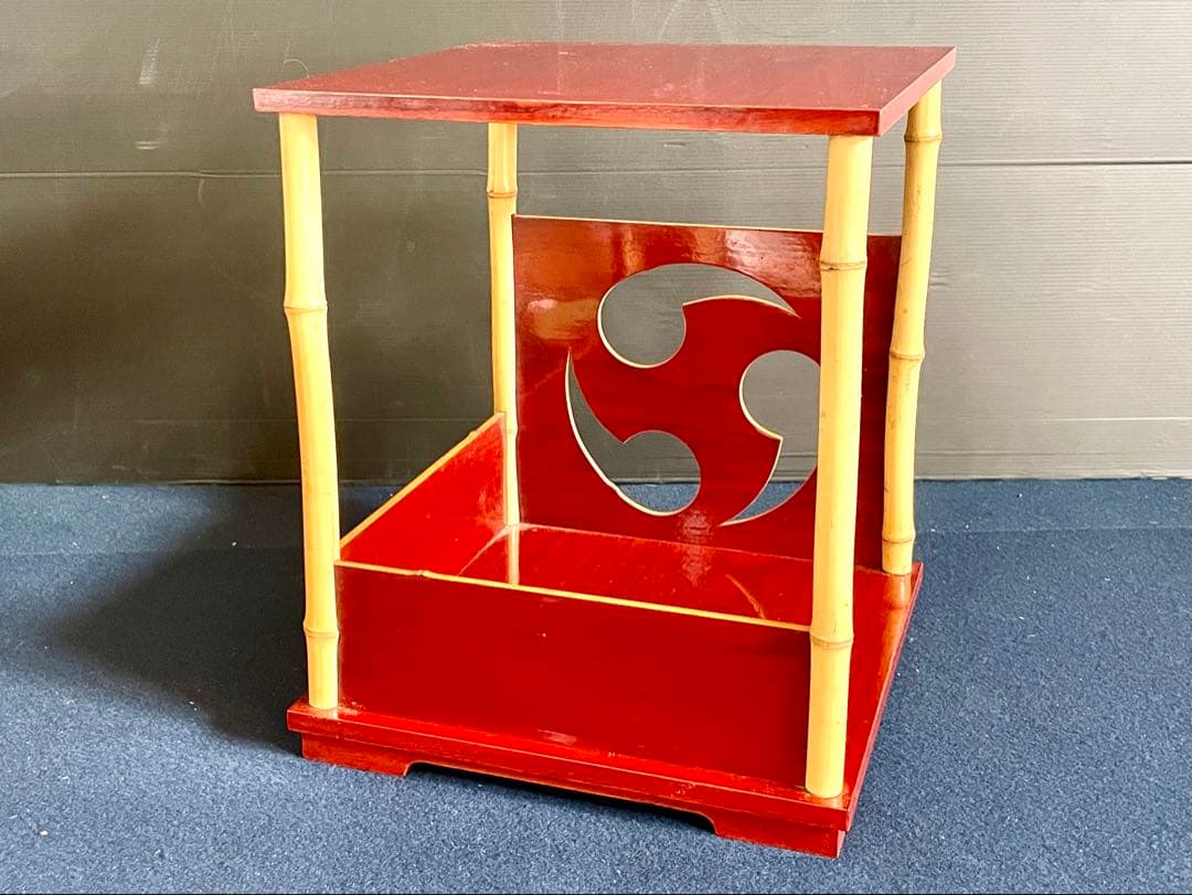 割引❣️「母」裏千家 圓能斎好写 巴棚 一斎 共箱 茶道具 （1015あ巴）