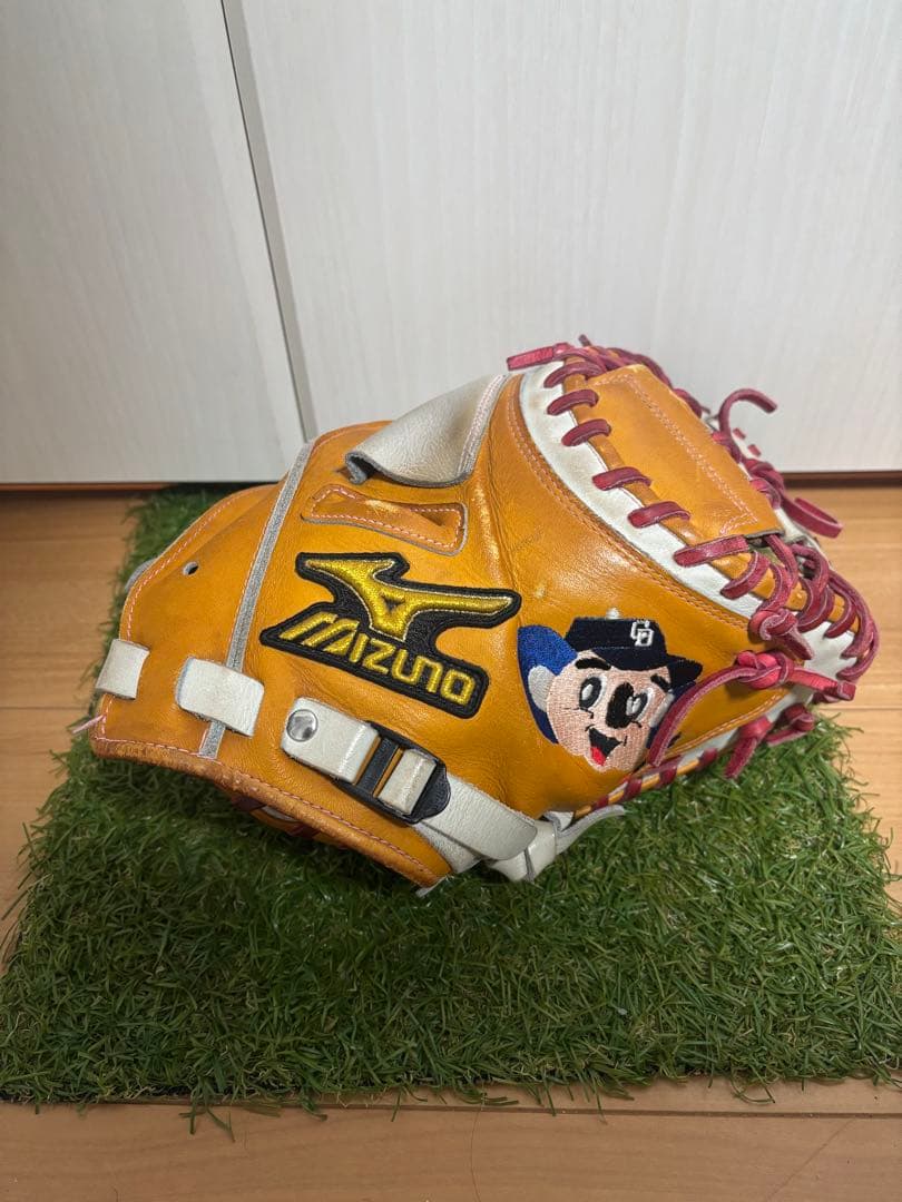 プロ支給品　実使用　中村武志　中日ドラゴンズ　ミズノプロ キャッチャーミット