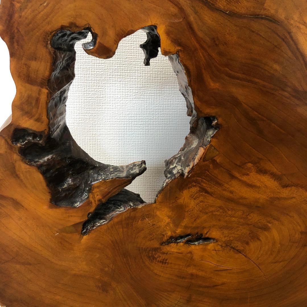 衝立　自然木一枚板の衝立　置物　骨董品