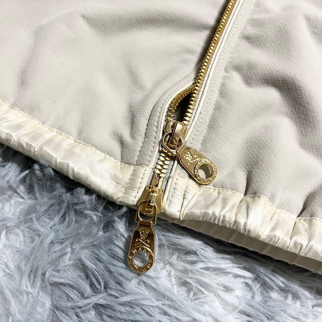 MARK&LONA 中綿フリースジャケット　ナイロン　切替　ブルゾン　38