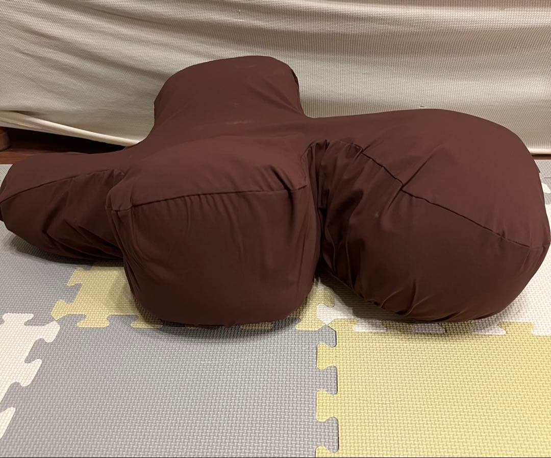 【カバー付】OneAid リラクッション ベージュ　サイズDM ブラウンカバー