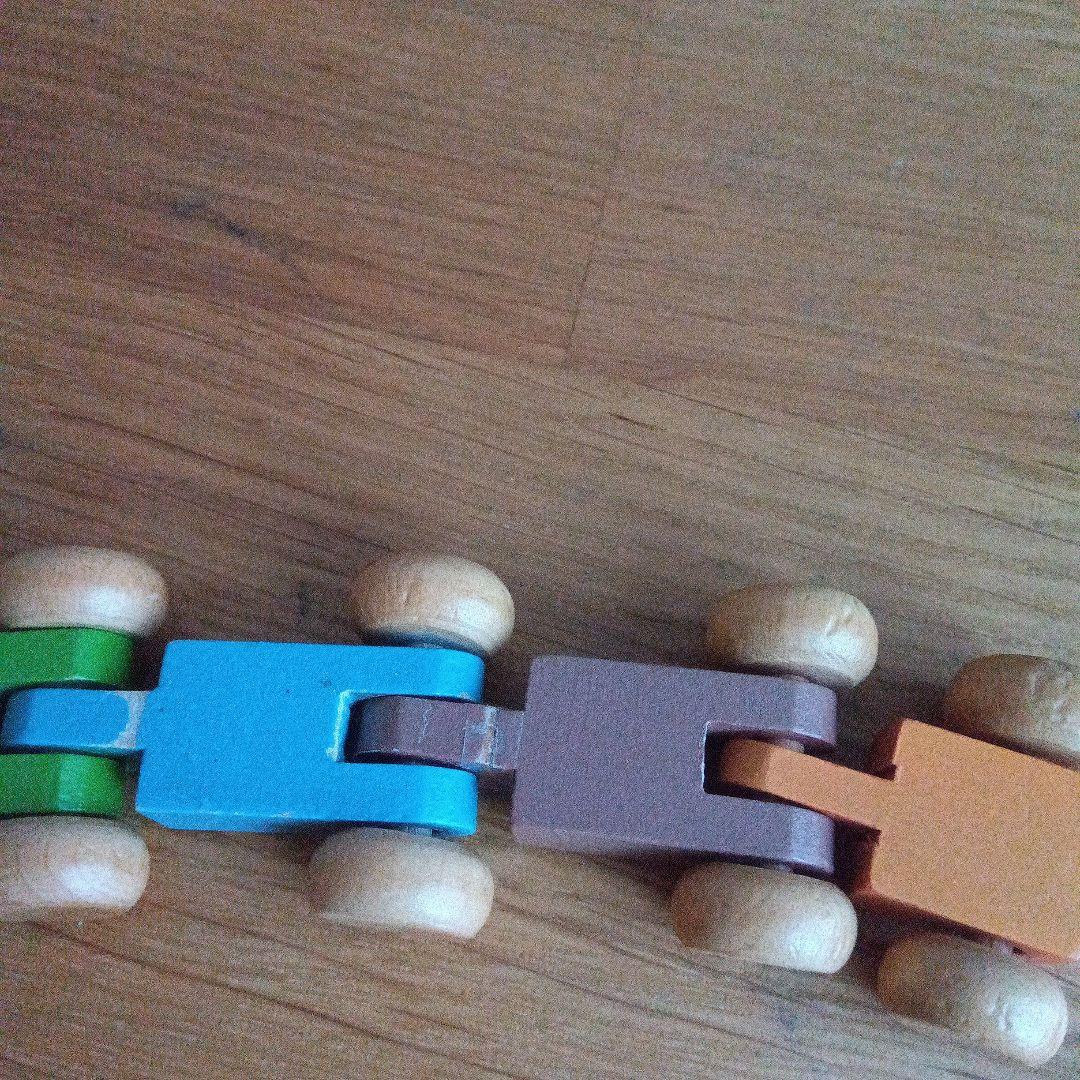 木製 知育玩具 カラフルトレインセット　スピードカースロープ