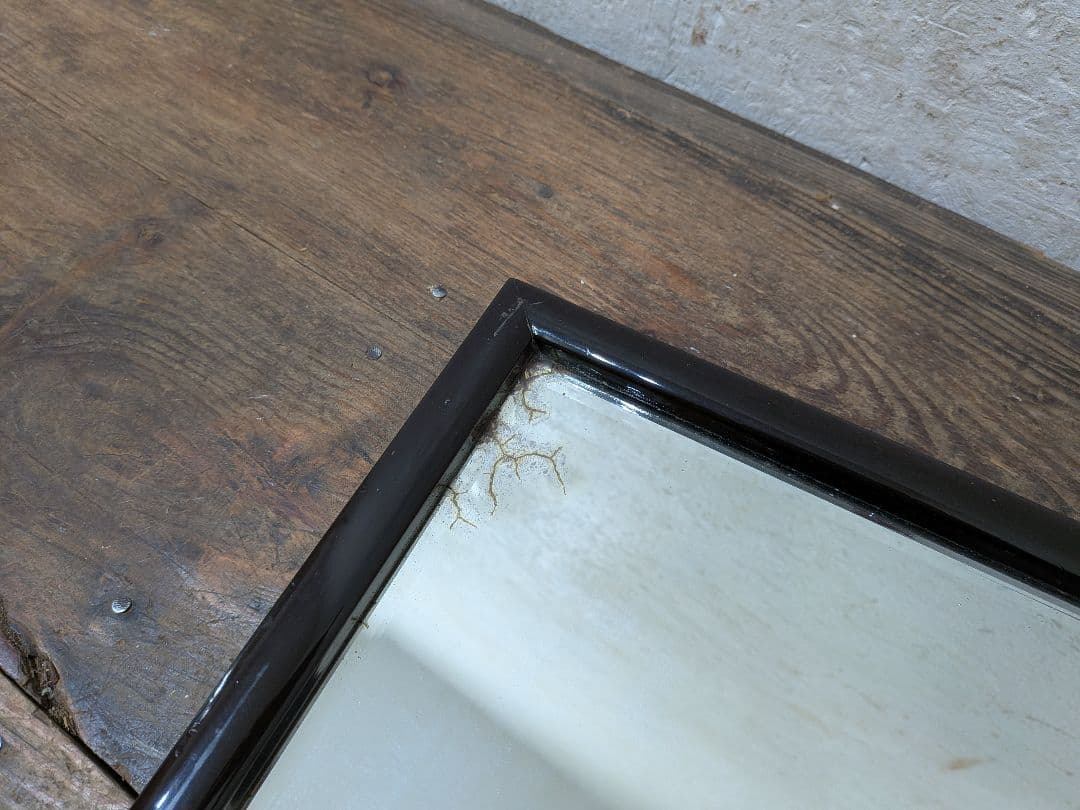 1126 ③アンティーク　大正ロマン　ウォールミラー　壁掛け式　鏡　姿見　レトロ