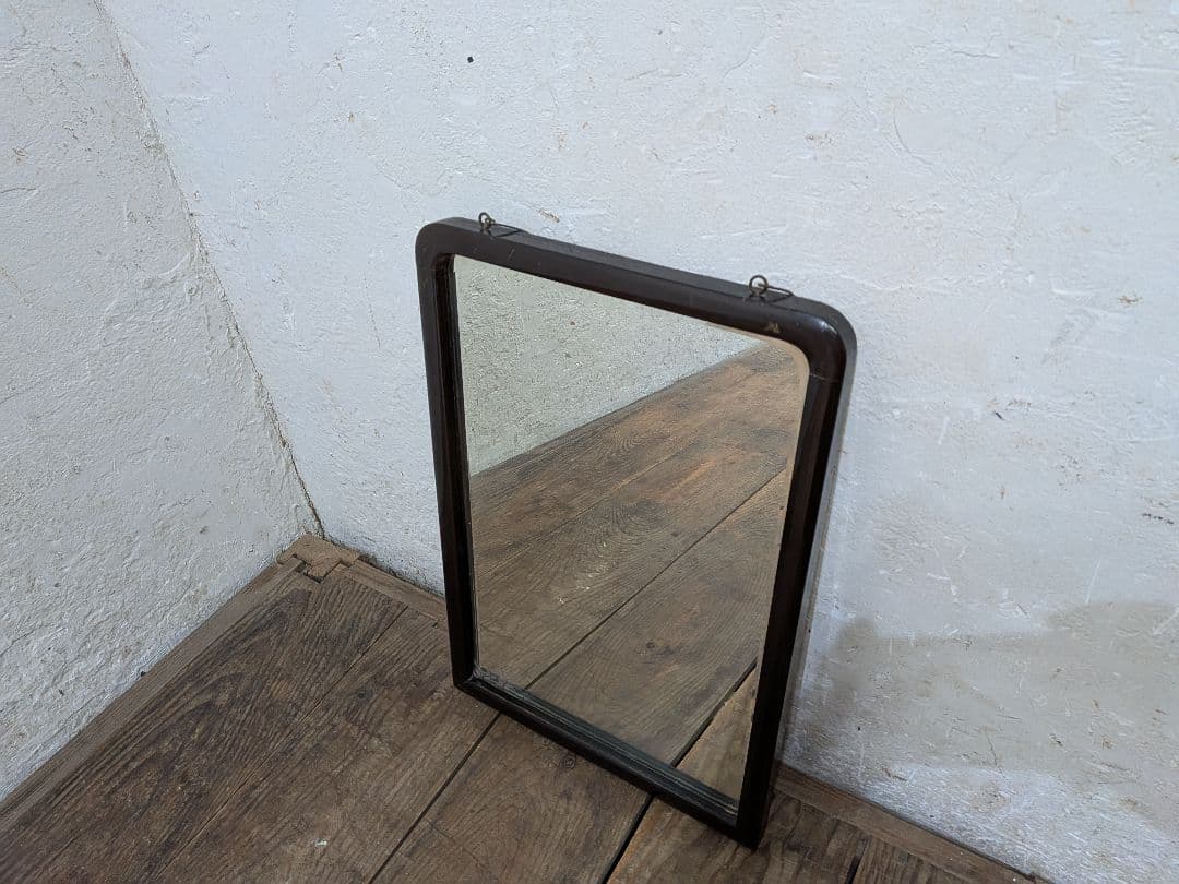 1126 ③アンティーク　大正ロマン　ウォールミラー　壁掛け式　鏡　姿見　レトロ