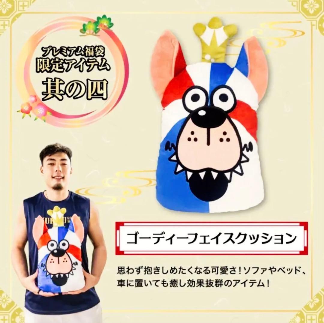 【限定】琉球ゴールデンキングス　ゴーディーフェイスクッション