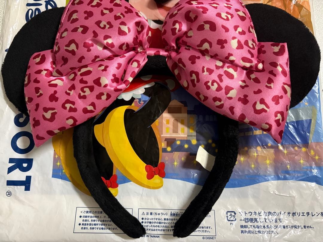 【大人気♡レア】カチューシャ ミニー ヒョウ柄 レオパード ピンク 2つセット