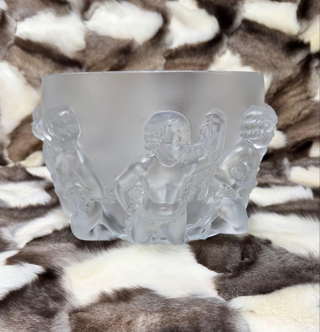 幅31.5cm LALIQUE ラリック　リュクサンブールベース 花瓶