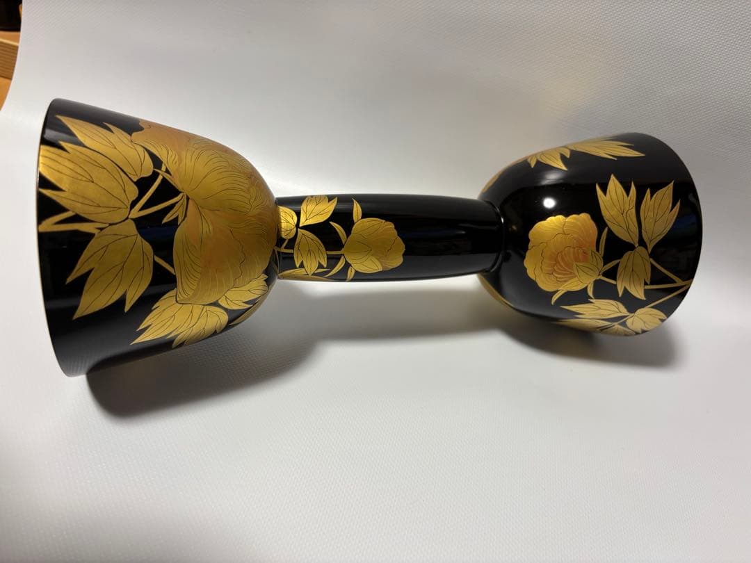 小鼓　胴　蒔絵　能楽　和楽器