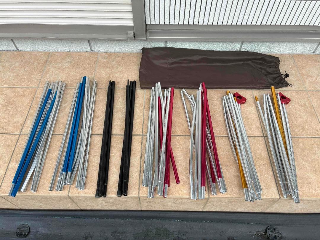 【美品】4Sワイド2ルームカーブ グランドシート マット コールマン