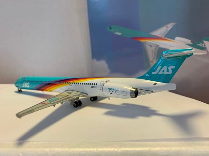 【入手困難/未展示品】JAS/日本エアシステムMD90 JA001D 1/200