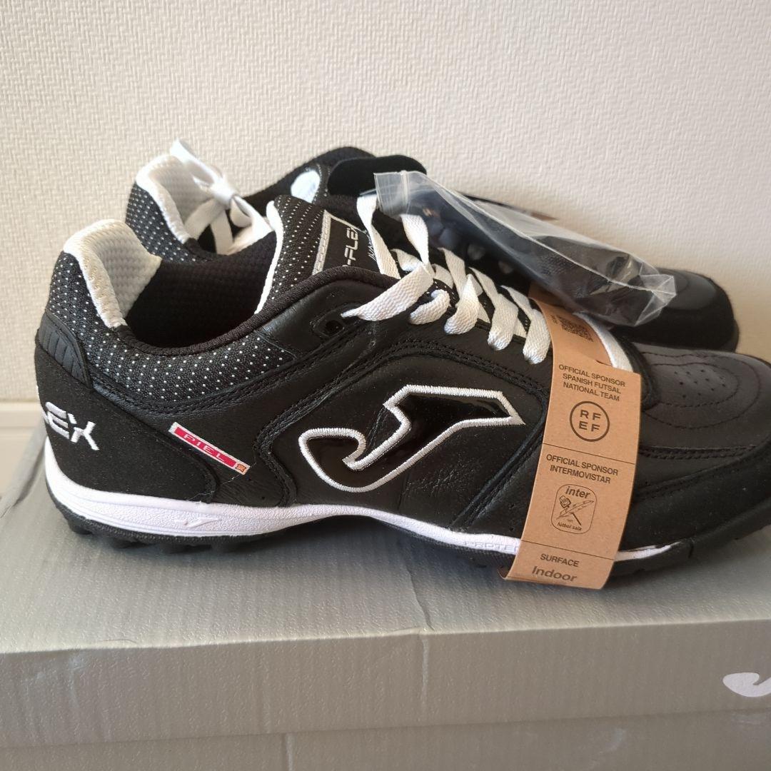【新品】Joma TOP-FLEX フットサルシューズ 黒/白