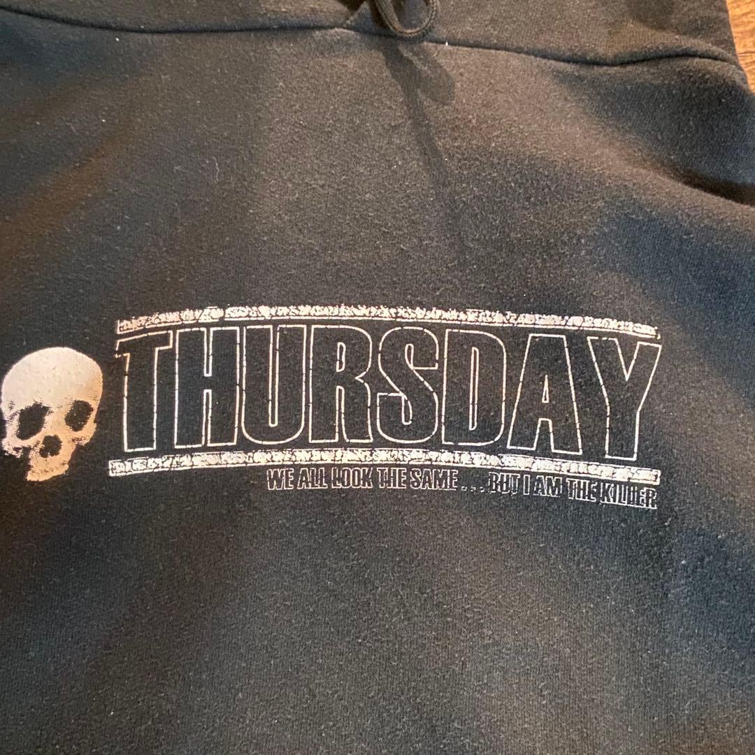 THURSDAY - Full Collapse スカルデザイン フーディー