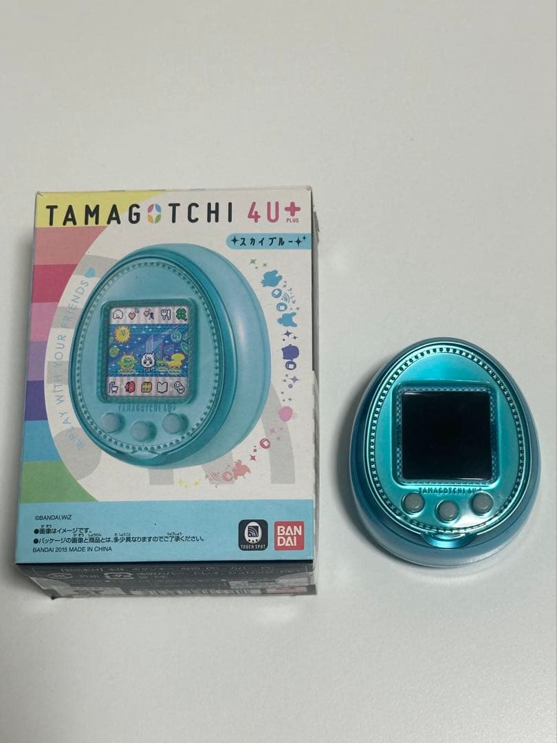 Tamagotchi 4U+ スカイブルー 箱・ストラップ付き