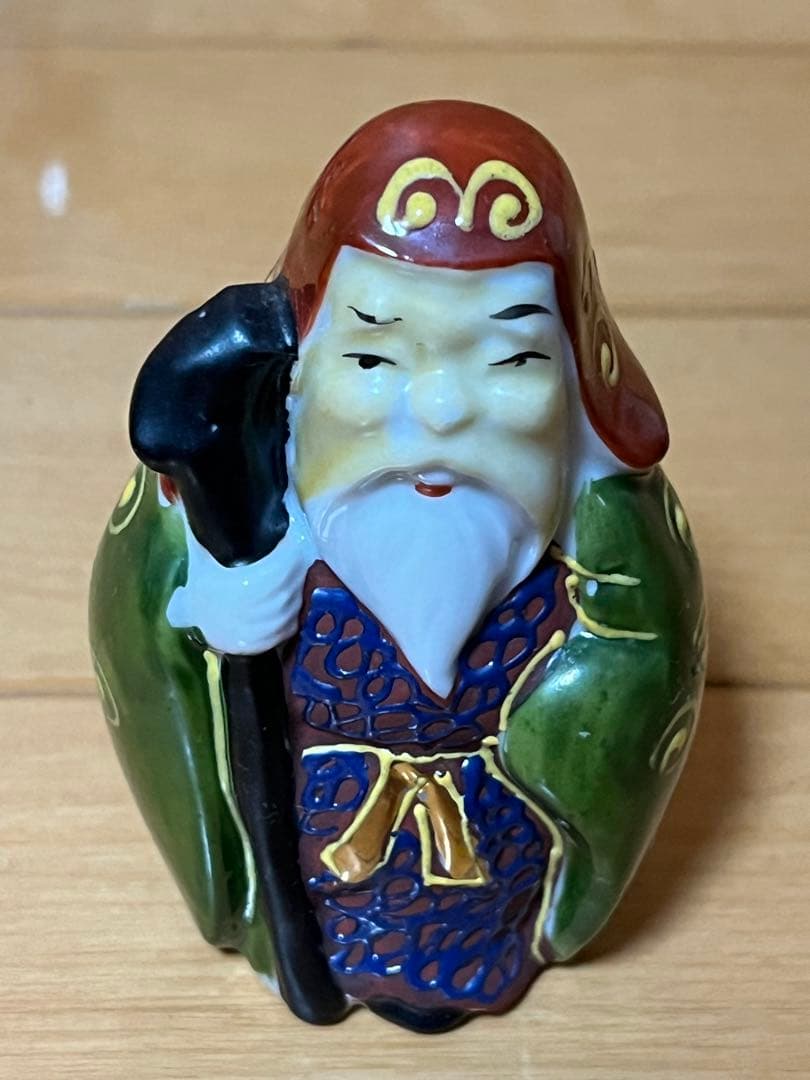 九谷焼 七福神 神様7柱セット 縁起物 置物 昭和レトロ　希少品
