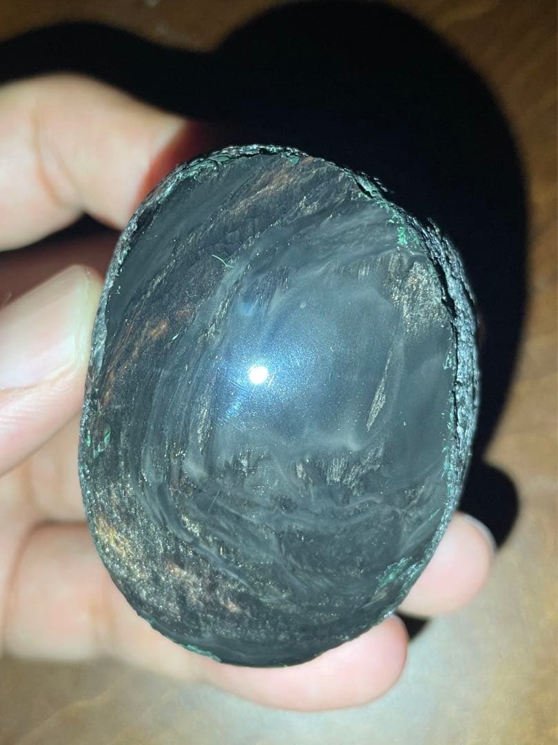 研磨品　十勝石玲瓏　マホガニーオブシディアン　ゴールデンレインボーシラー