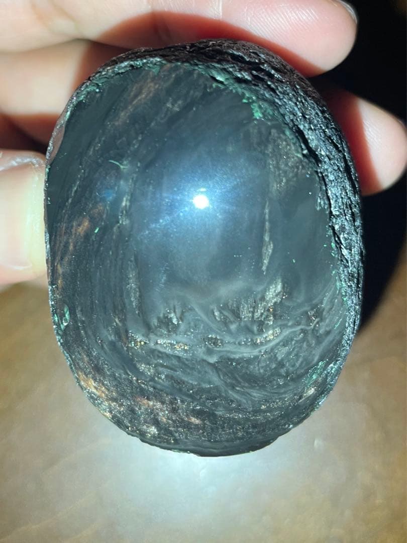 研磨品　十勝石玲瓏　マホガニーオブシディアン　ゴールデンレインボーシラー