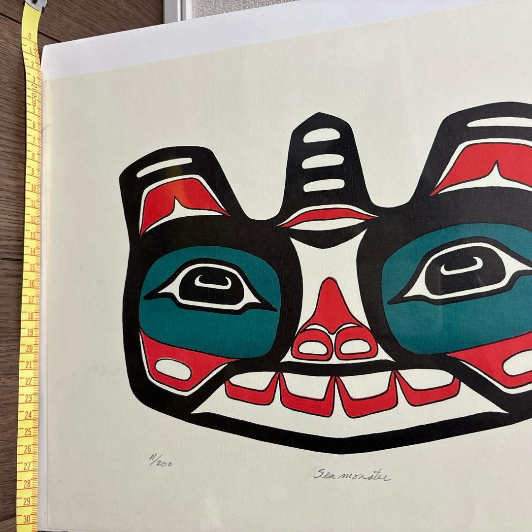 アラスカ　部族　ネイティブアメリカン　原画　アート2枚