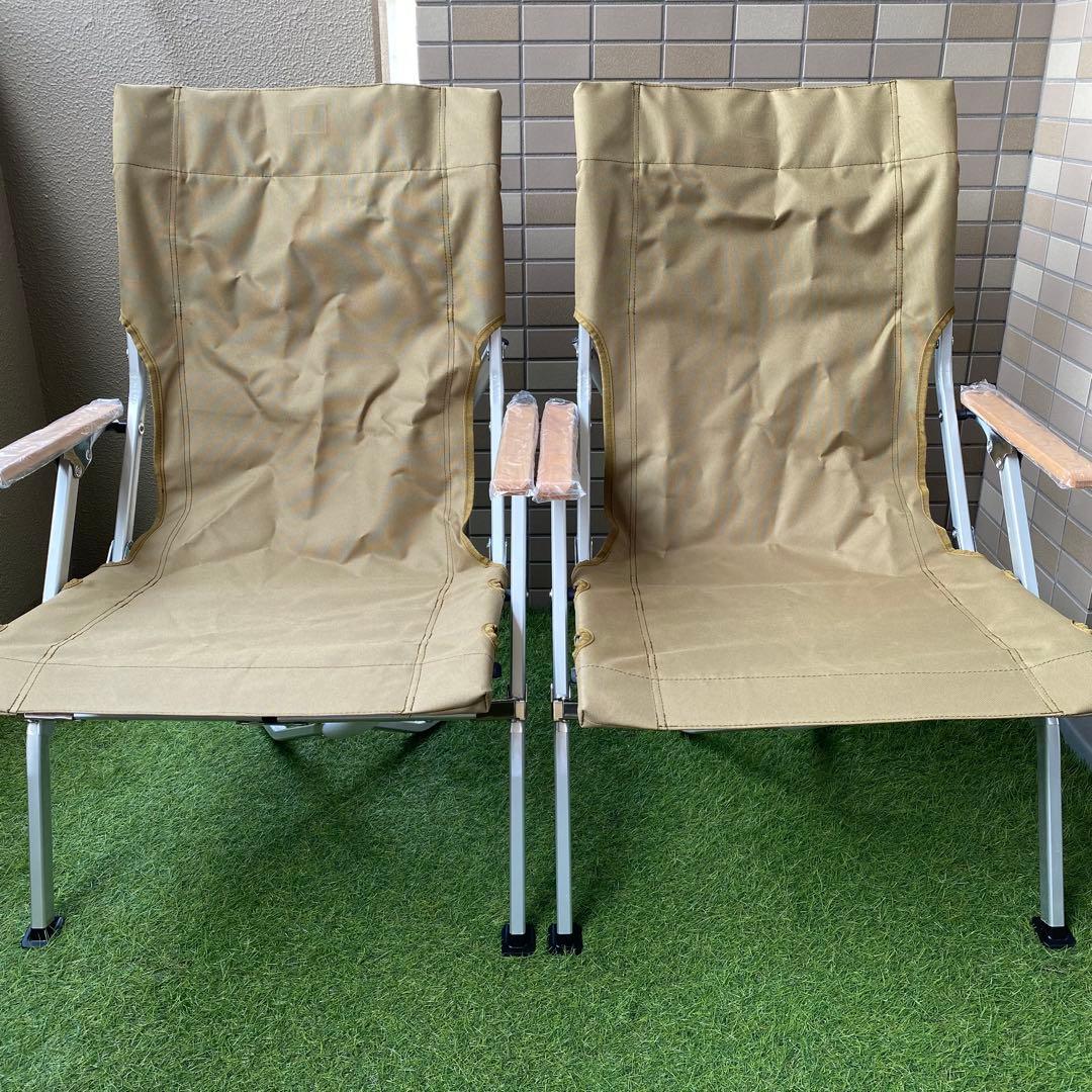 【新品スノーピークOEM品】ローチェア30 カーキ 2脚セット