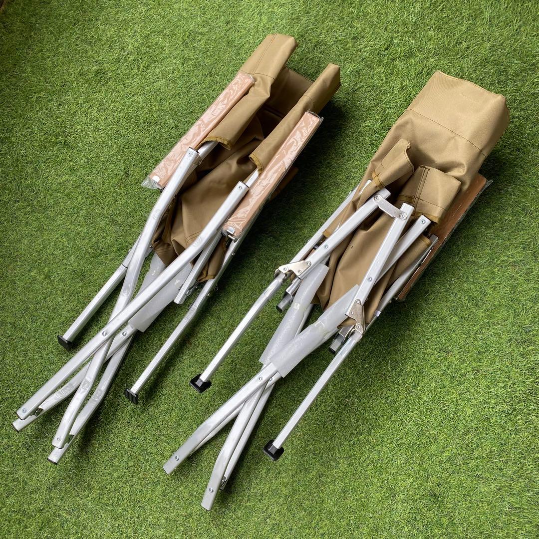 【新品スノーピークOEM品】ローチェア30 カーキ 2脚セット